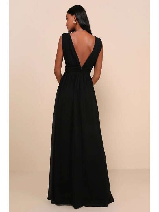 Lulu's Women's Heavenly Hues Maxi Dress Black Size M NWOT - Picture 2 of 7